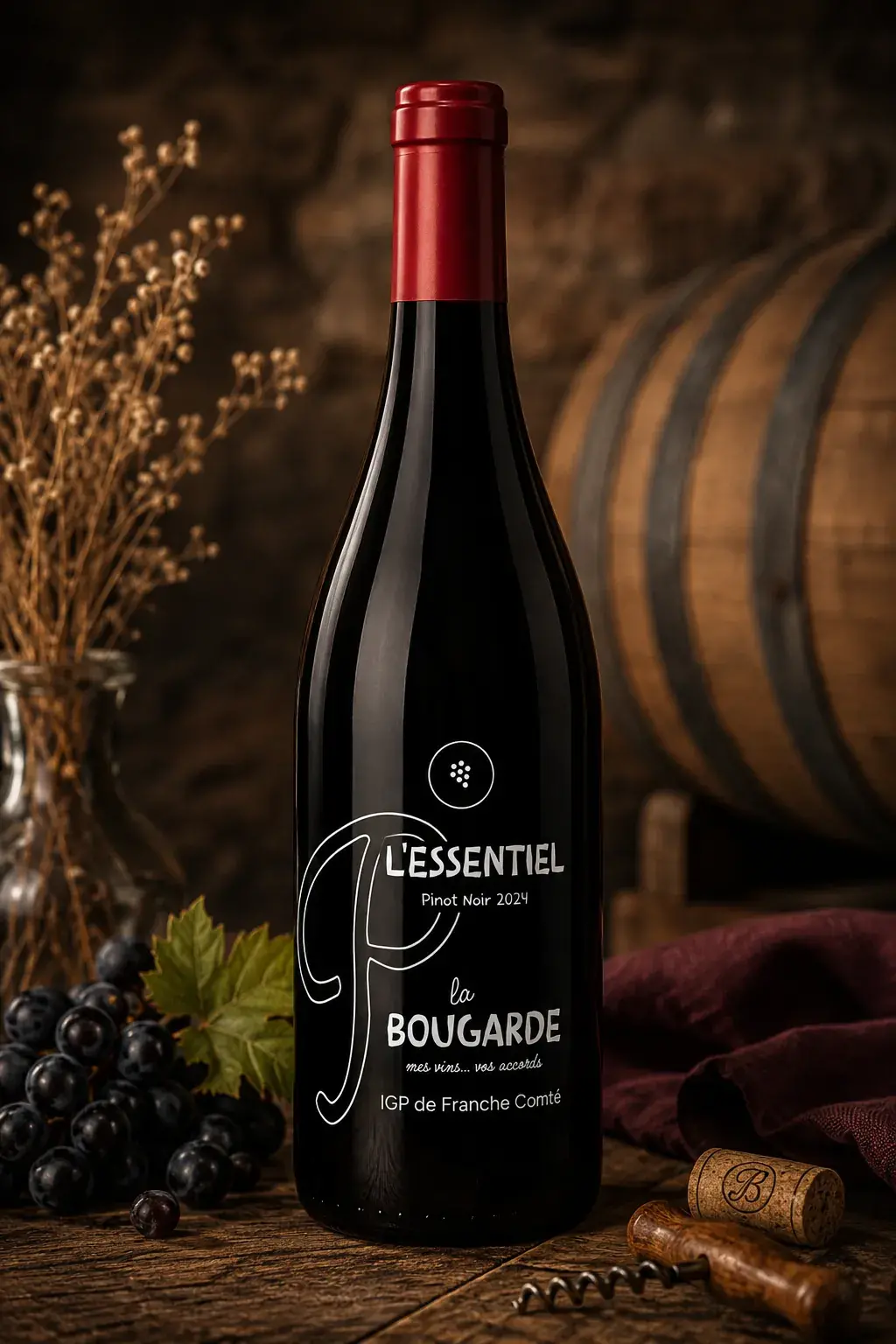 Bouteille de vin rouge L’Essentiel