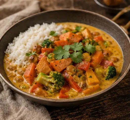 Curry doux de légumes